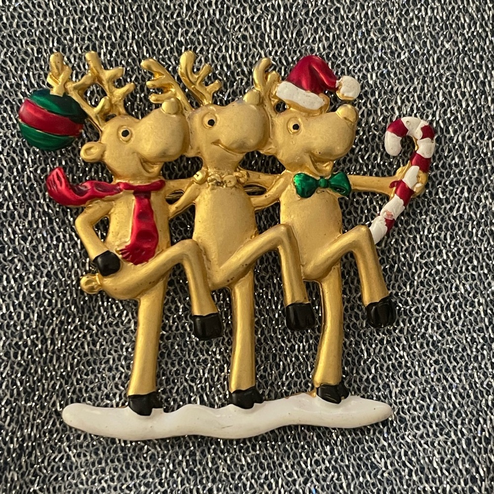Dancraft Christmas Holiday Brooch